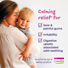 Camilia teething drops pre-measured dosing application