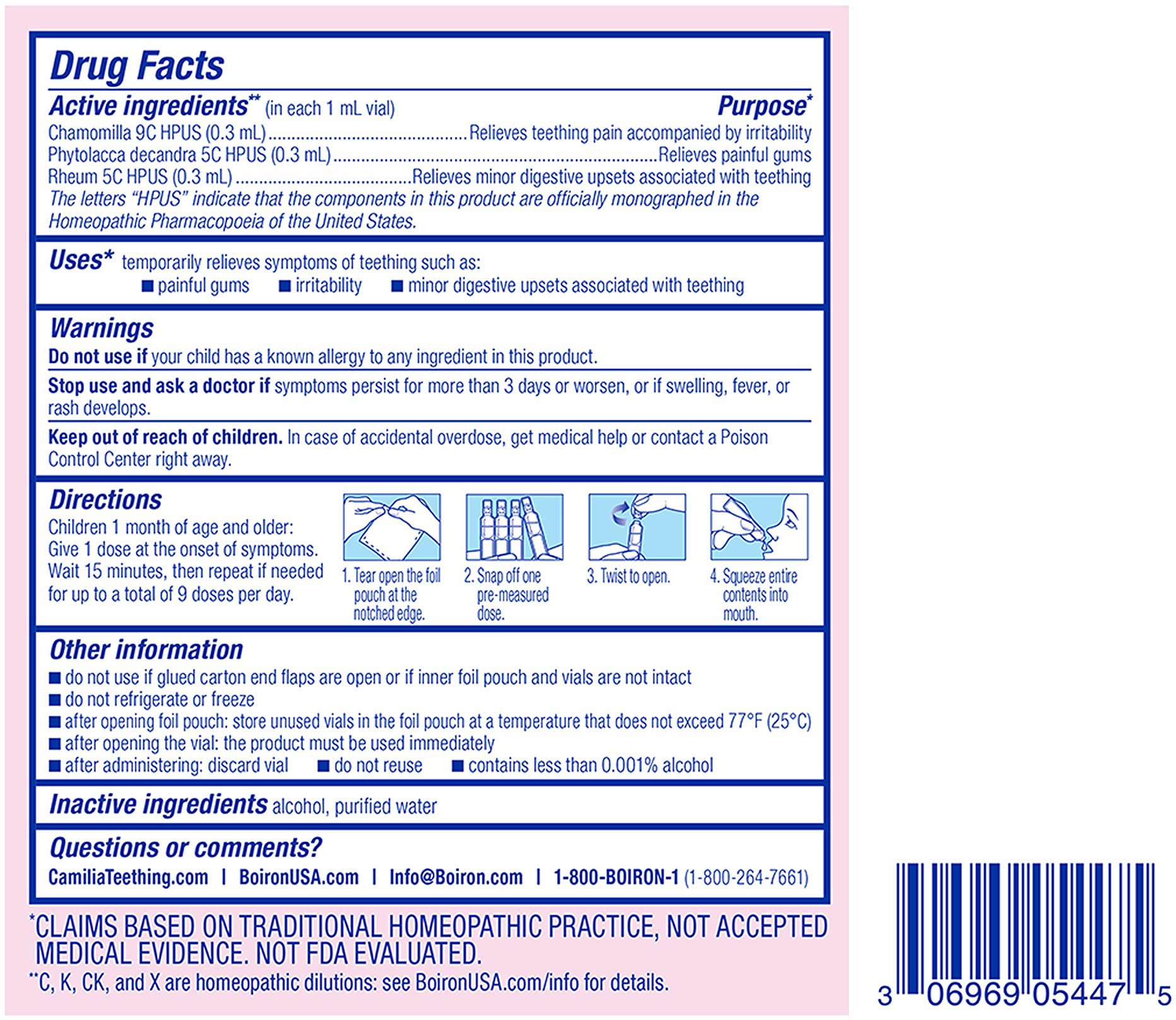 Sterile, single-use liquid dose vials