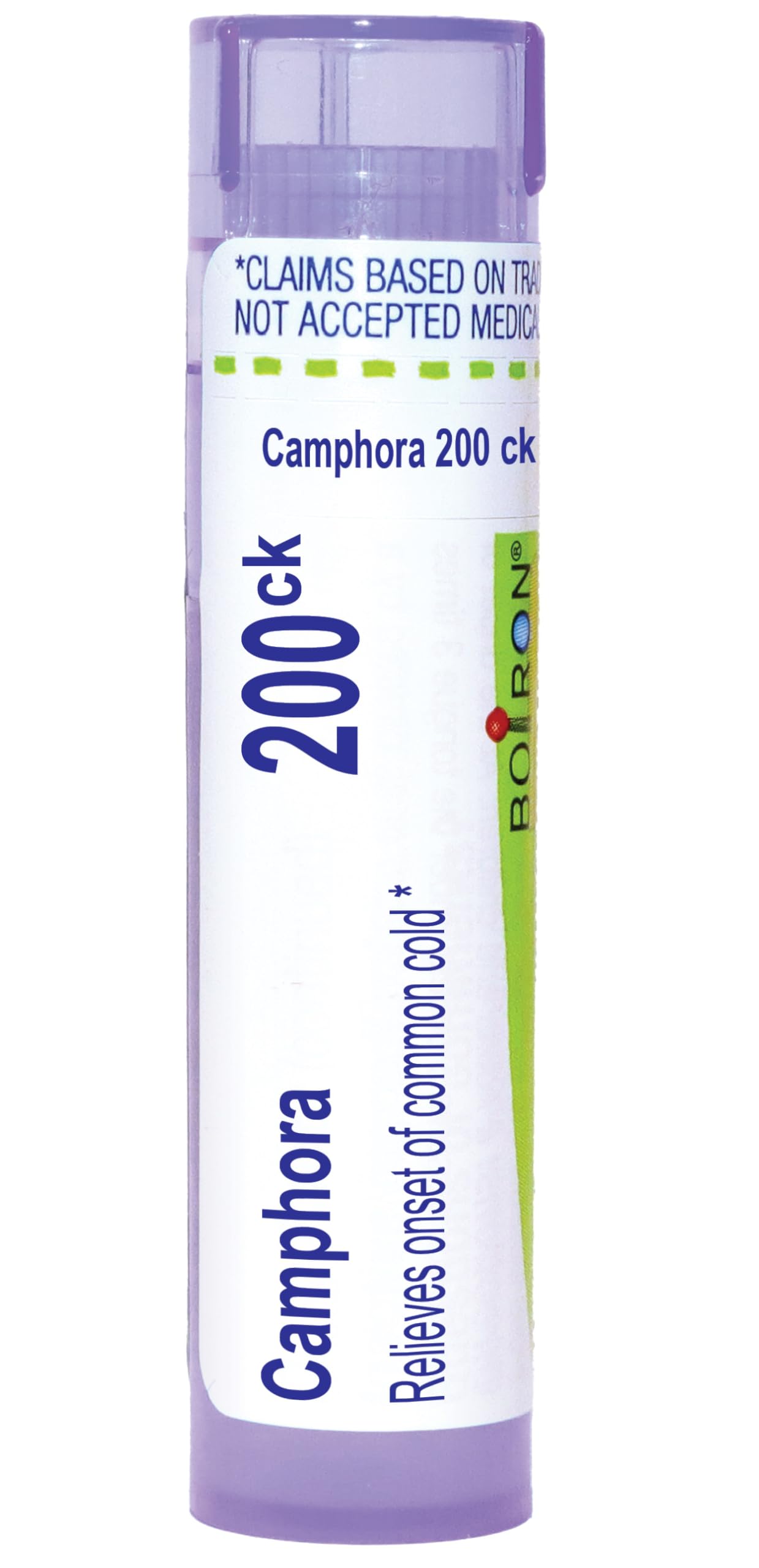 Boiron Camphora 200ck packaging with 80 pellets.