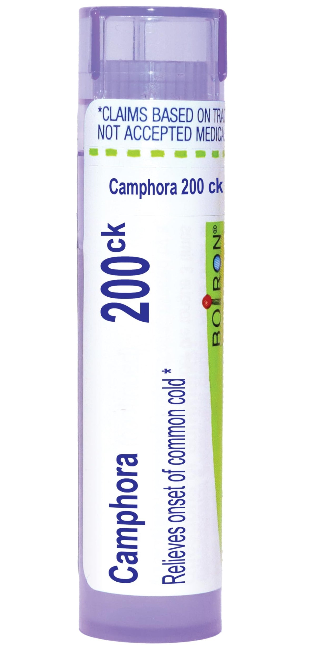 Boiron Camphora 200ck packaging with 80 pellets.