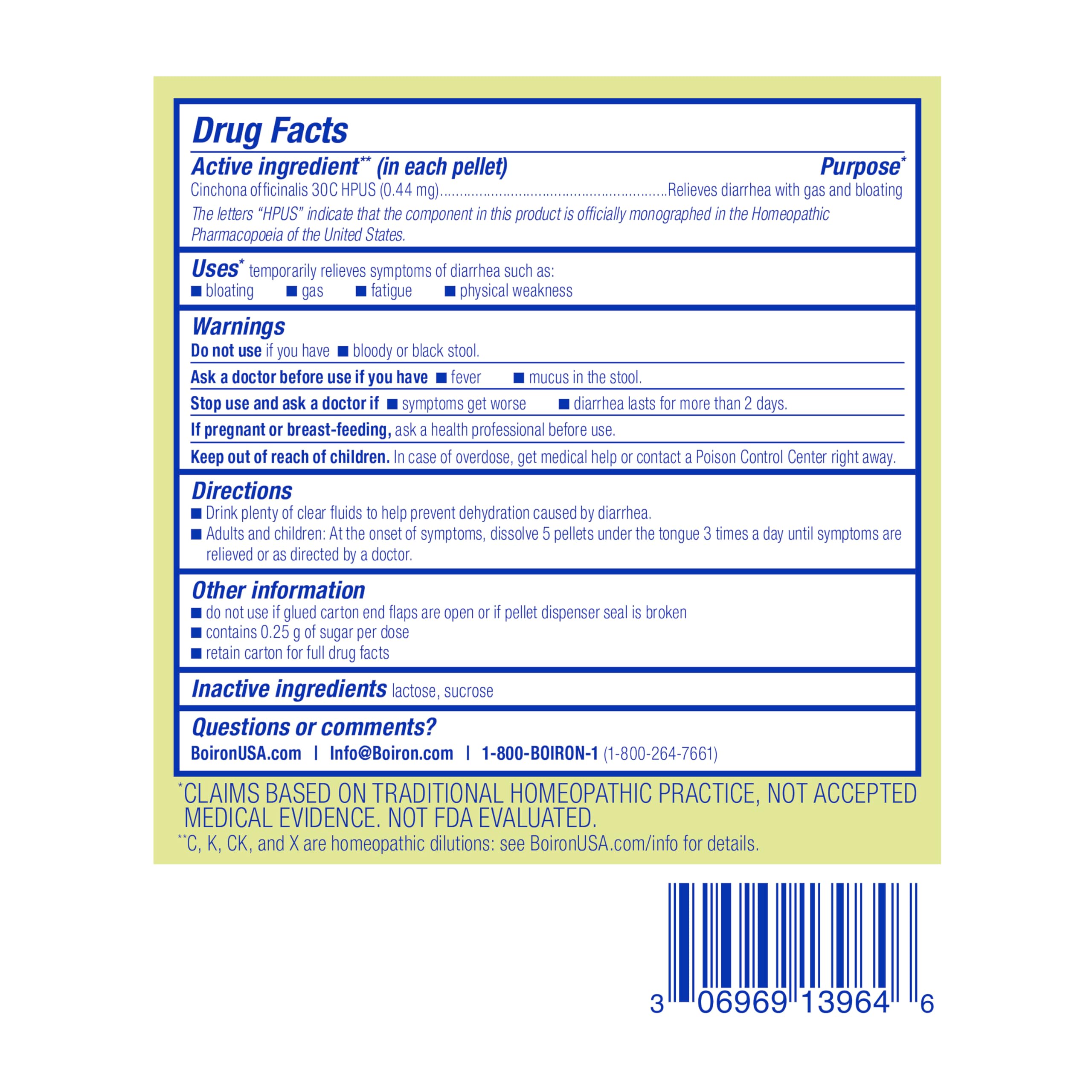 Both adults and children can use Cinchona 30C pellets