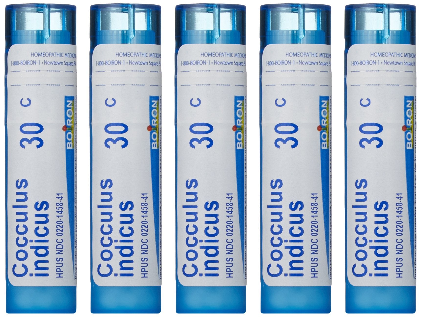 Boiron Cocculus Indicus 30C – pack of 5, front view