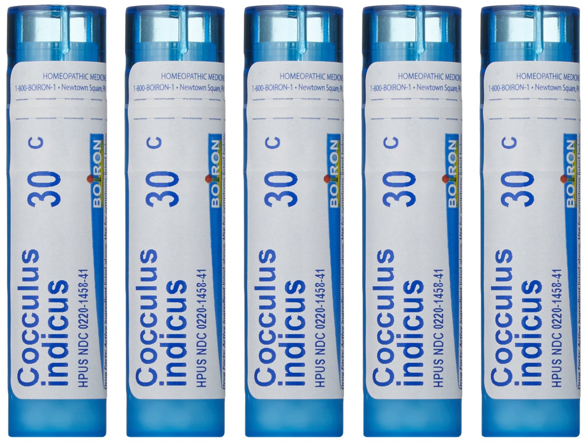 Boiron Cocculus Indicus 30C – pack of 5, front view
