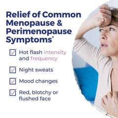Boiron Cyclease Menopause meltaway tablets close-up for quick, water-free use.
