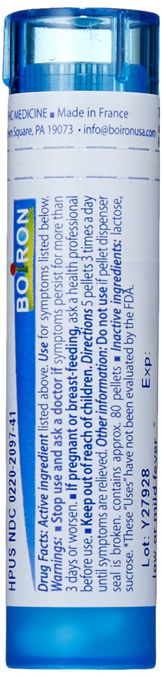 Ferrum Phosphoricum 30C quick-dissolving pellets for fever relief