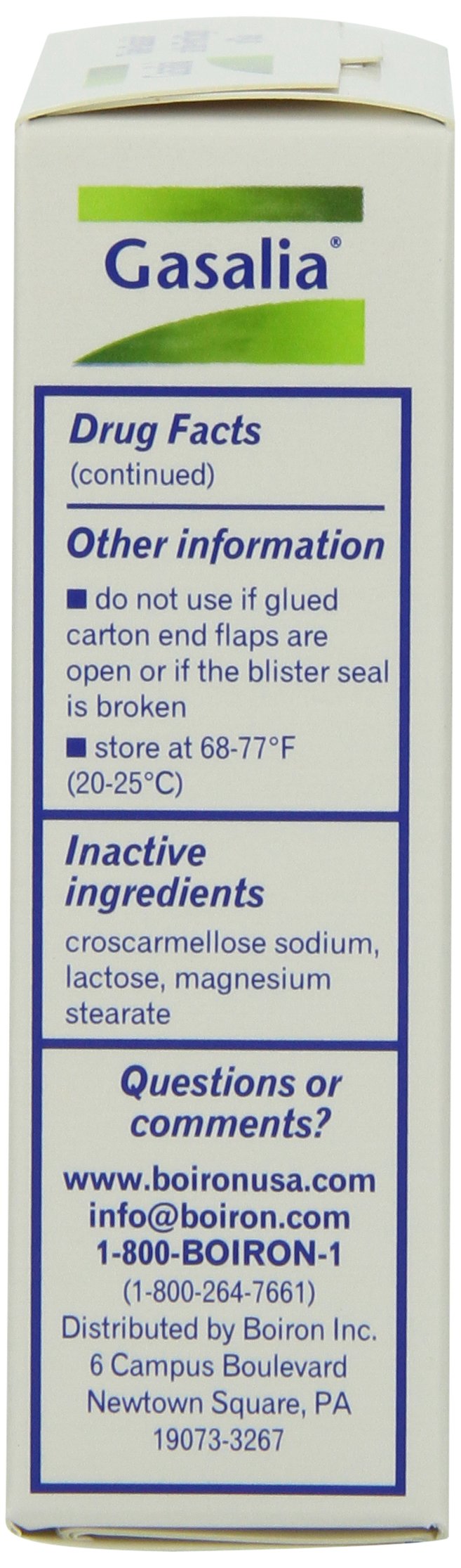 Boiron Gasalia bottle on countertop