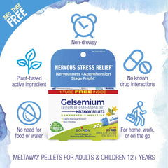 Meltaway pellets dissolving under the tongue