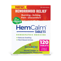 Front view of Boiron HemCalm 120-count pack (Pack of 2)