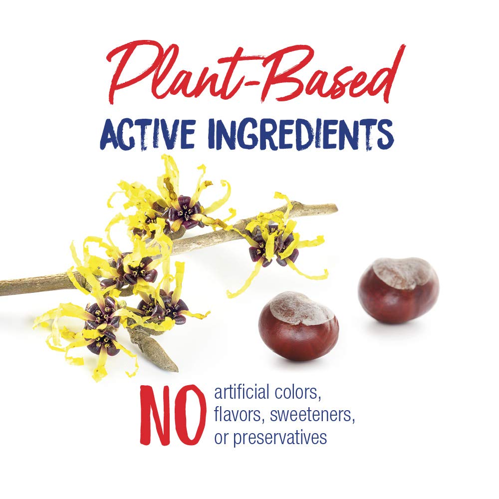 Plant-based actives: witch hazel and horse chestnut