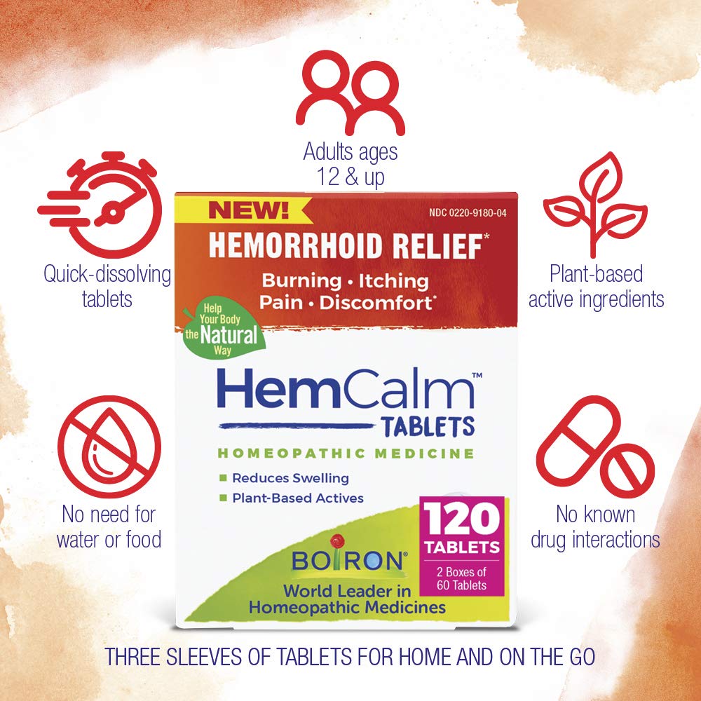 Close-up of unflavored HemCalm meltaway tablets