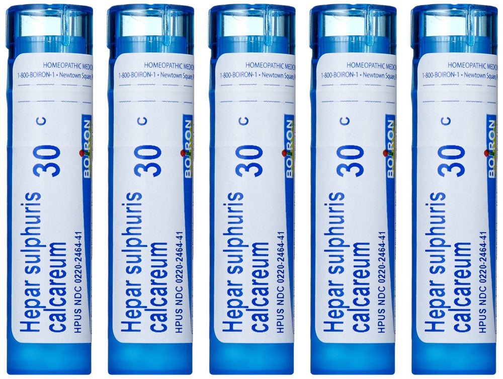 Boiron Hepar Sulphuris Calcareum 30C bottle label