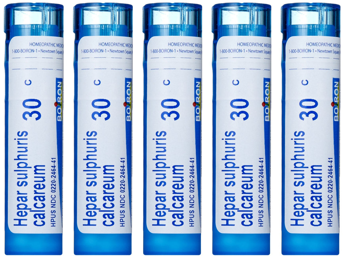 Boiron Hepar Sulphuris Calcareum 30C bottle label