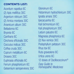 Easy Guide pamphlet included with Boiron HomeoFamily Kit 32