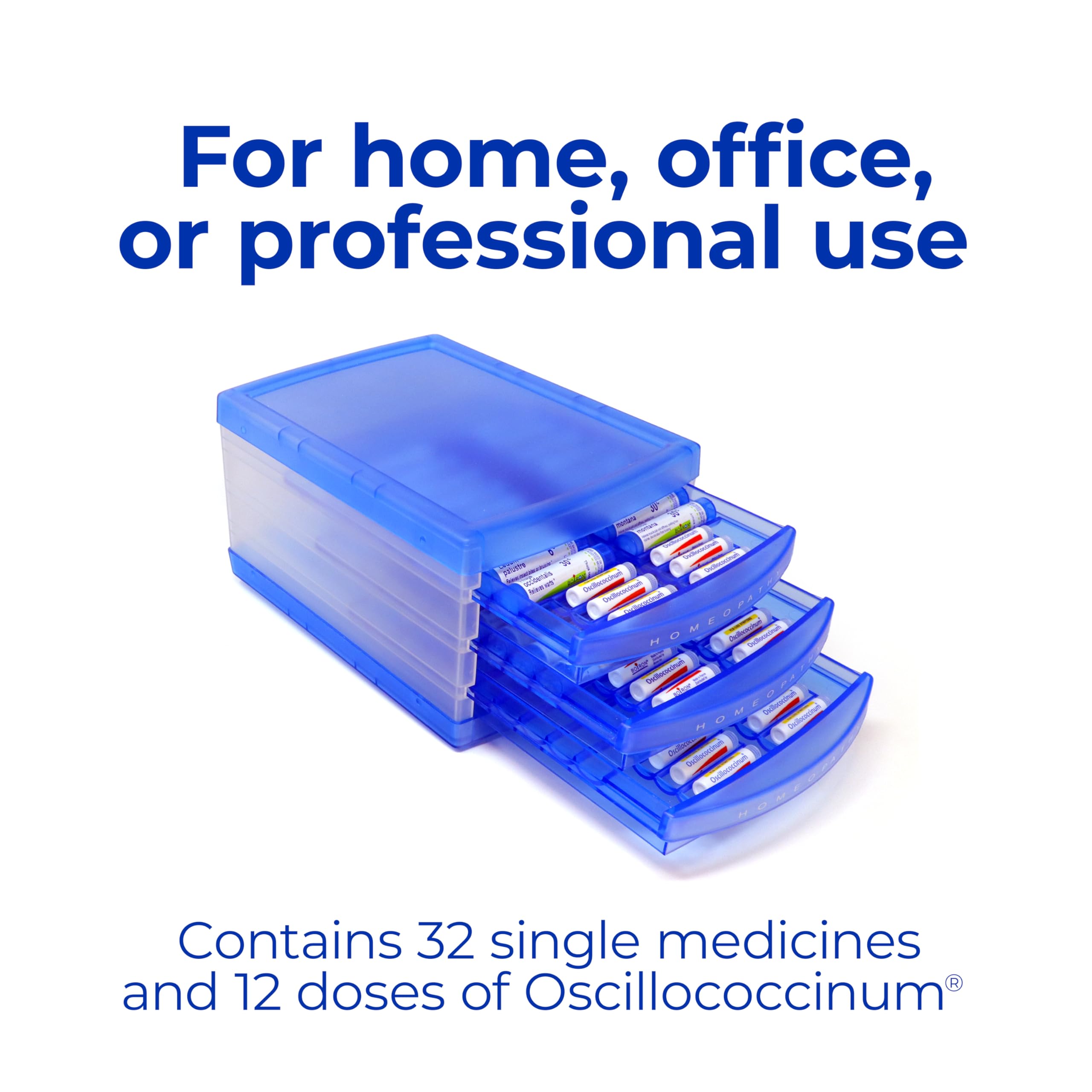 Durable storage case for the Boiron HomeoFamily Kit 32