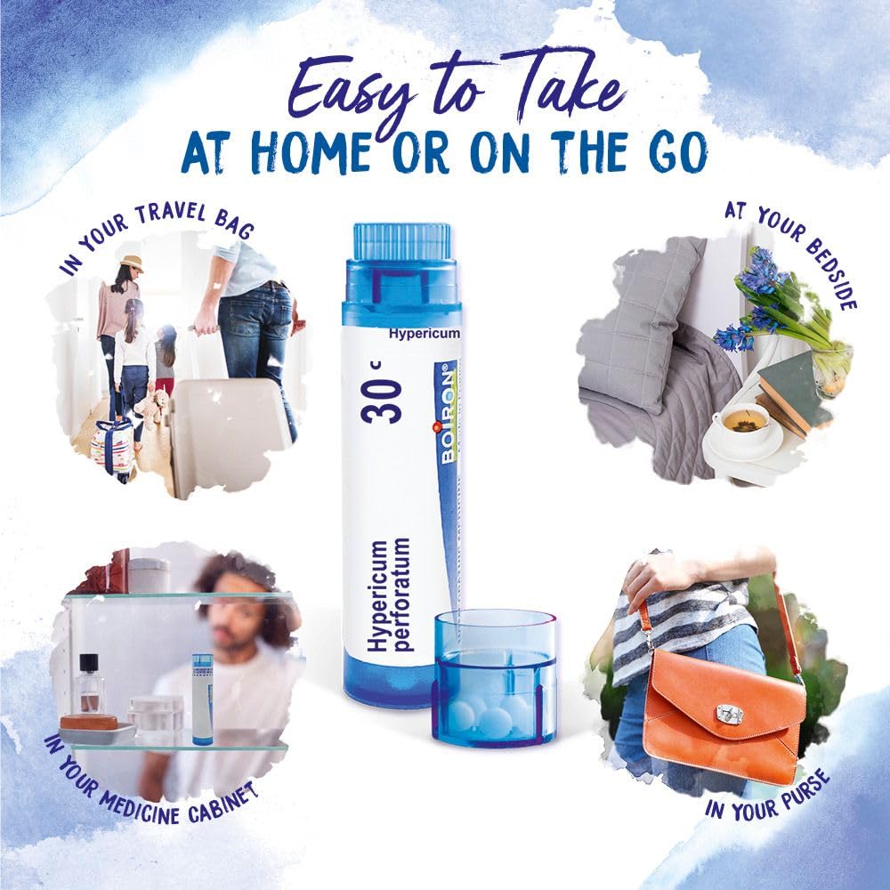 Hypericum Perforatum 30C tube displaying Boiron branding