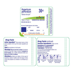 Dispensing tube ready for use: Hypericum 30C pellets