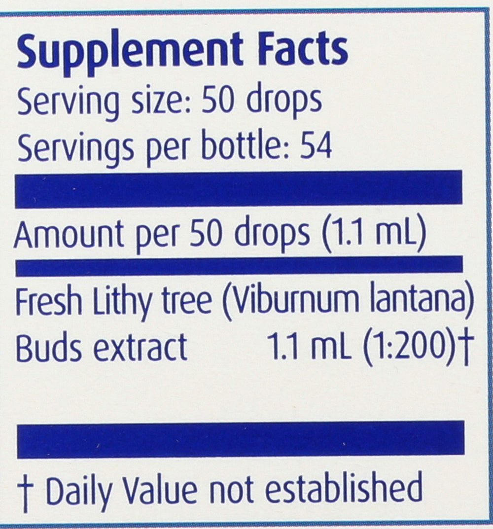 Product shot of Boiron Lithy Tree packaging