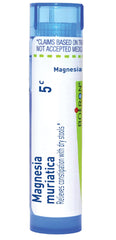 Boiron Magnesia Muriatica 5C dispensing tube with 80 pellets