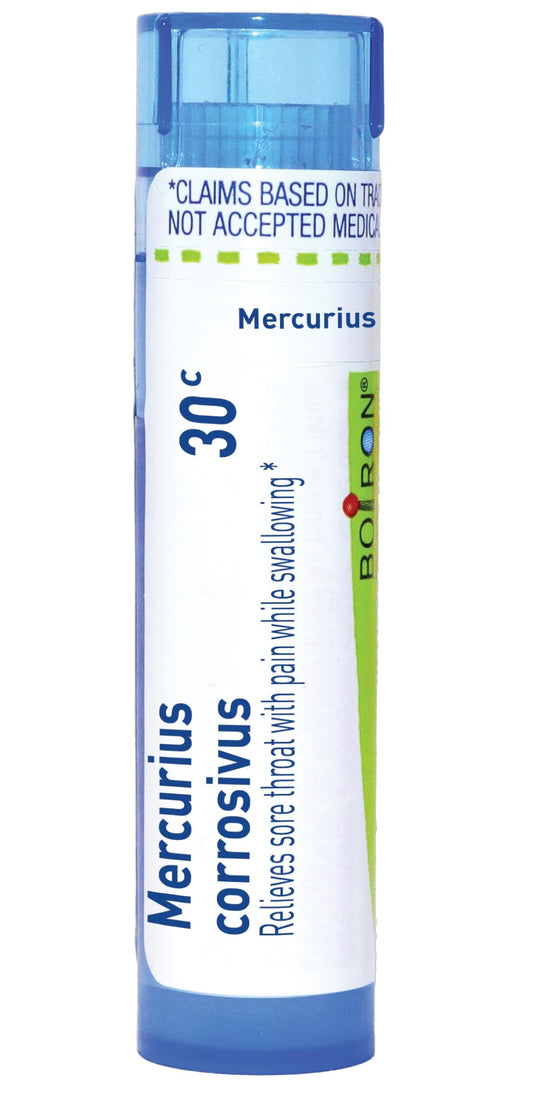 Boiron Mercurius Corrosivus 30C 80-pellet dispensing tube
