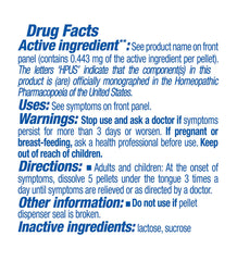 Multi-dose tubes containing Natrum Muriaticum 30C pellets