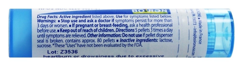 Boiron Nux Vomica 30C packaging