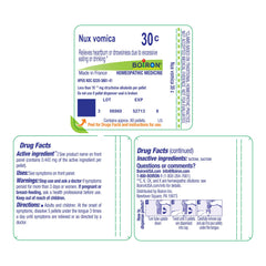 For adults and children: Nux Vomica 30C