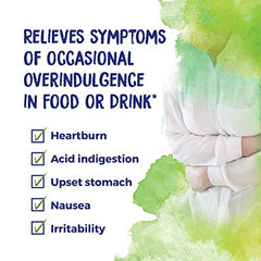 Back view of Boiron Nux Vomica 30C hangover relief packaging