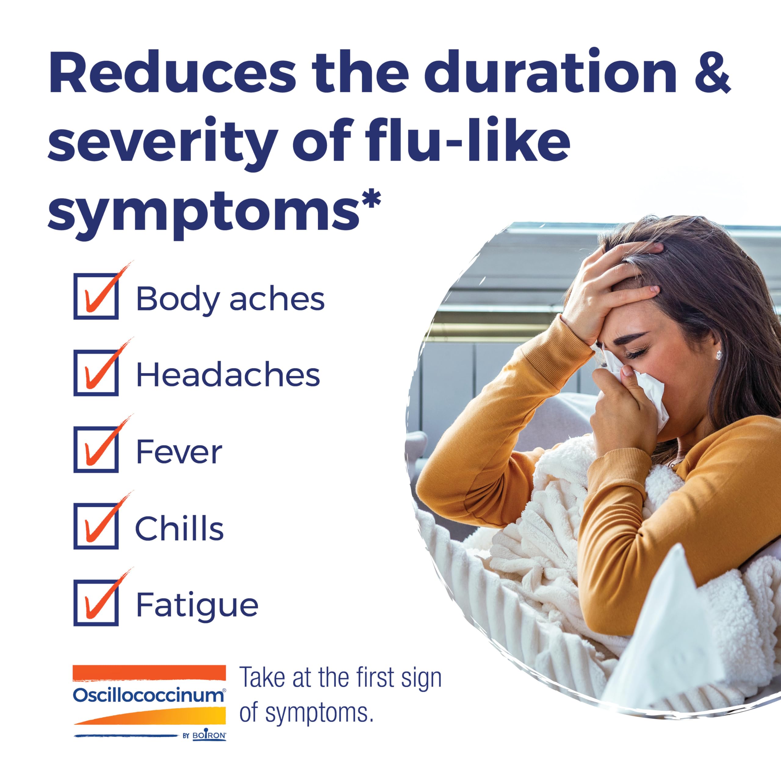 Oscillococcinum bottle beside packaging