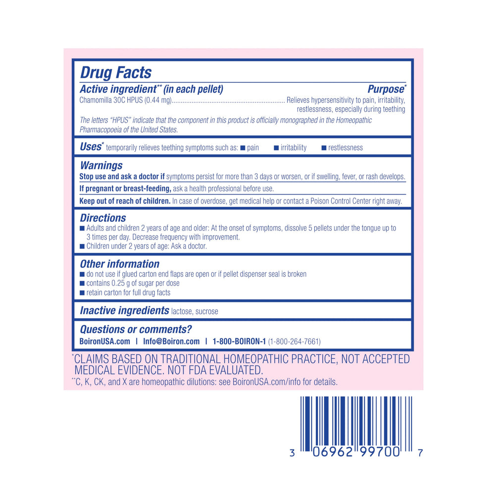 Boiron quality certifications aligned with cGMP and HPUS standards.