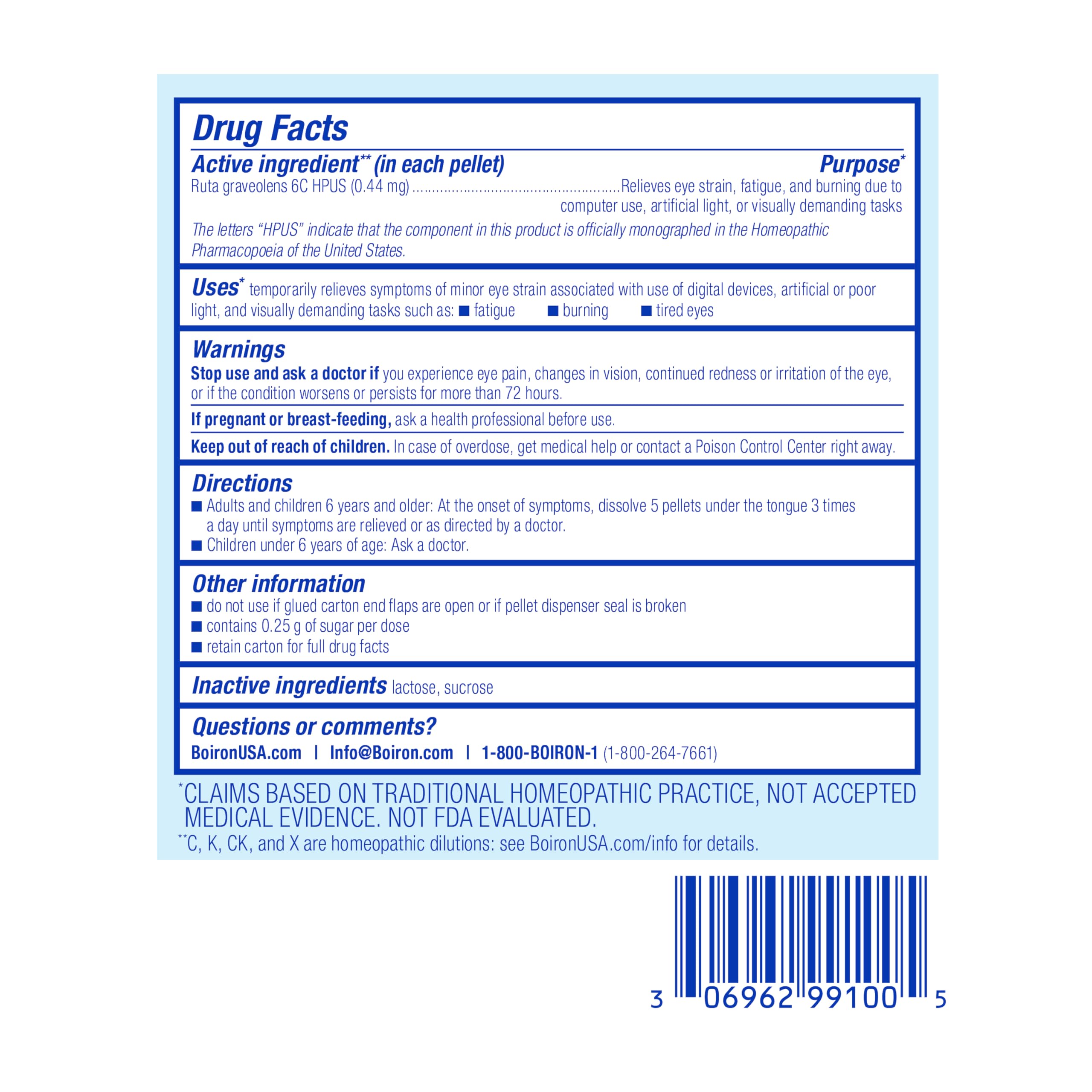 Eye relief banner showcasing Ruta Graveolens 6C