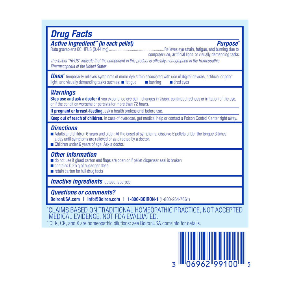 Eye relief banner showcasing Ruta Graveolens 6C
