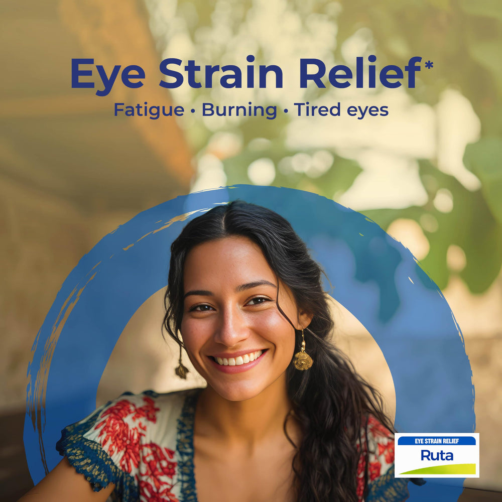 Close-up of Ruta Graveolens 6C pellets for eye comfort on the go