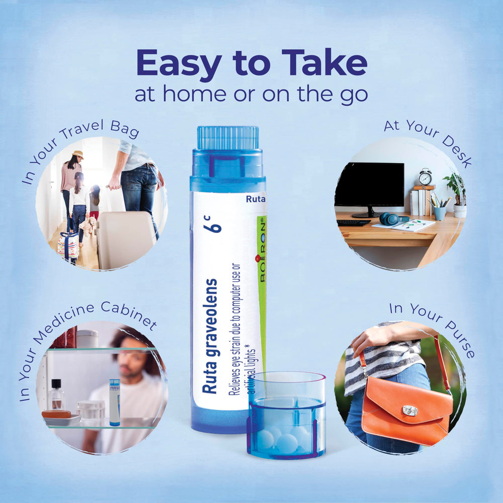 Ingredients label for Ruta Graveolens 6C homeopathic medicine