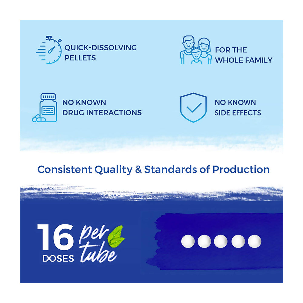 Non-drowsy homeopathic medicine with natural ingredients