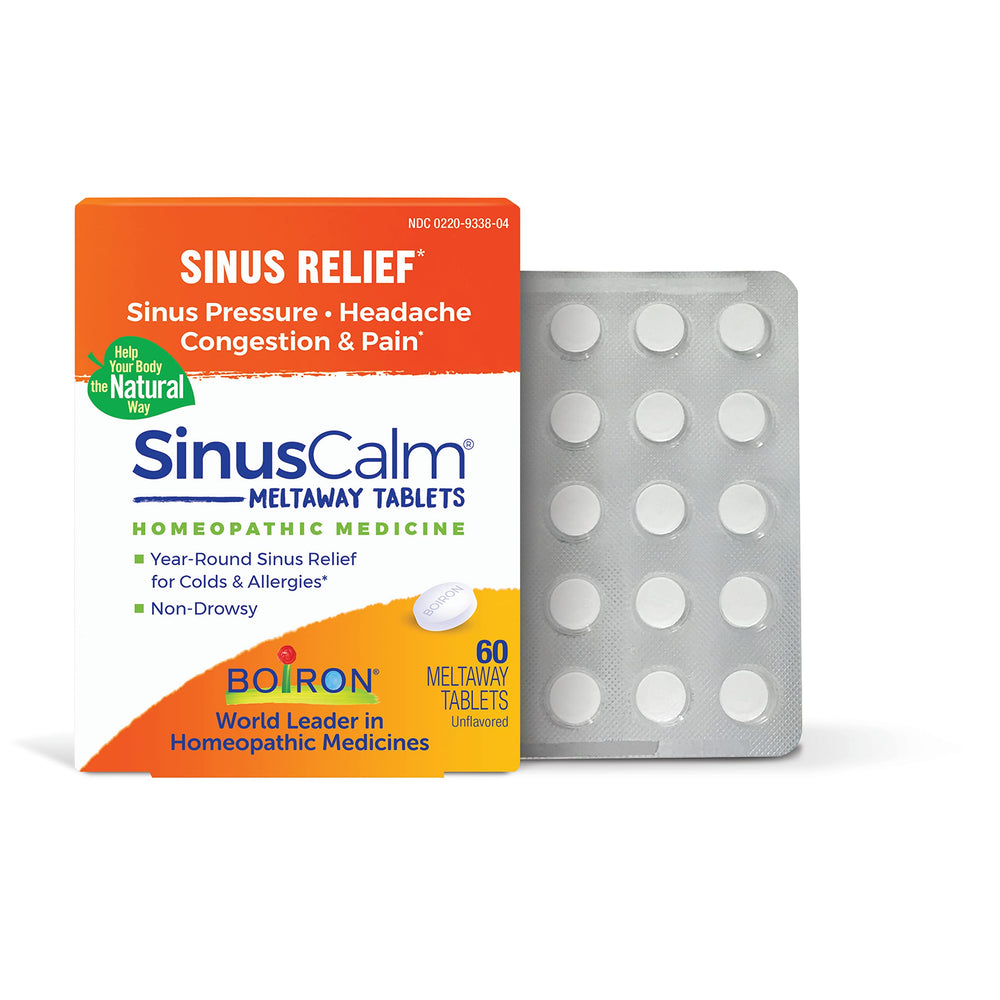 Boiron SinusCalm Tablets Sinus Pain Relief 60 Count Non Drowsy P Boiron SinusCalm Tablets Sinus Pain Relief 60 Count Non Drowsy P