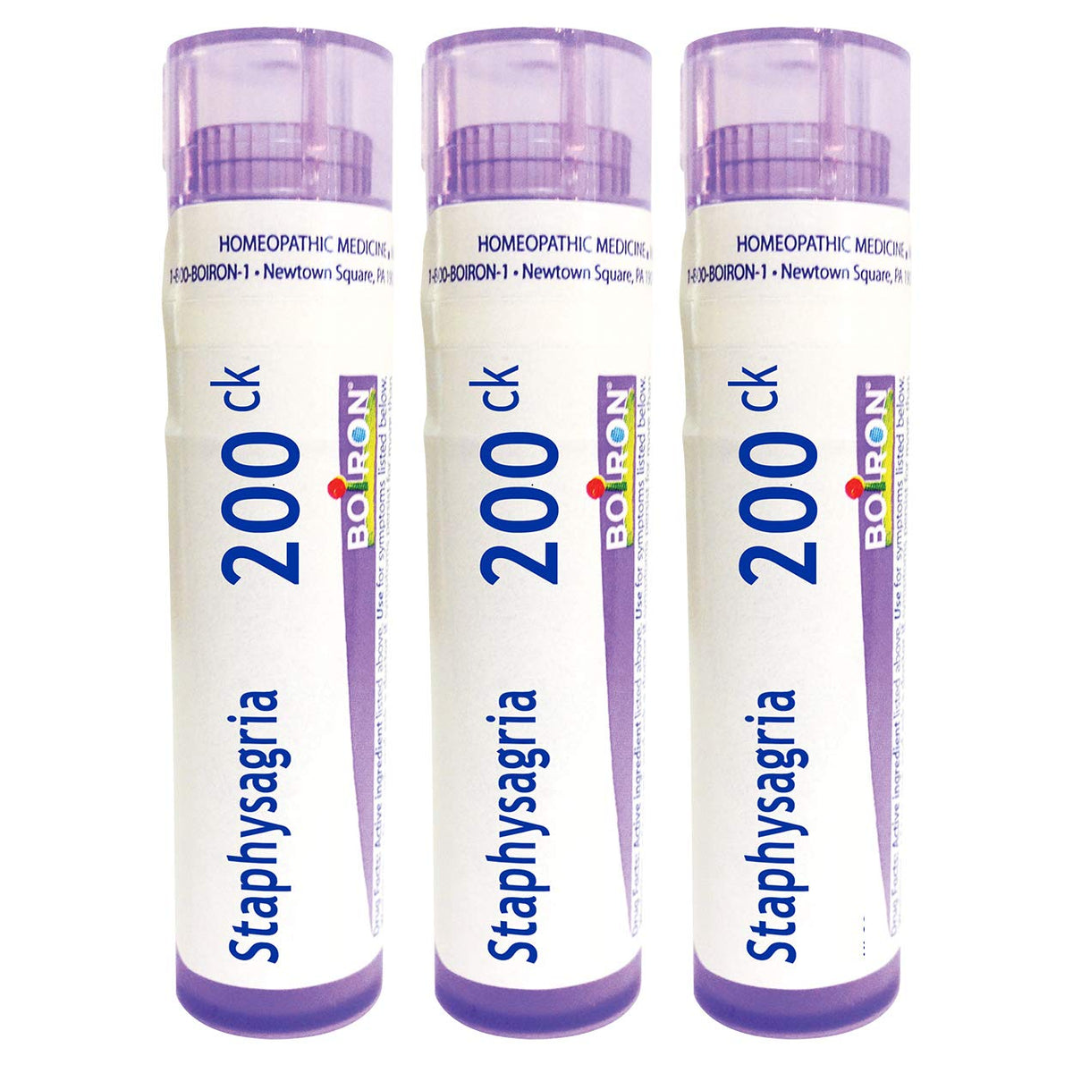 Boiron Staphysagria 200CK three-pack box