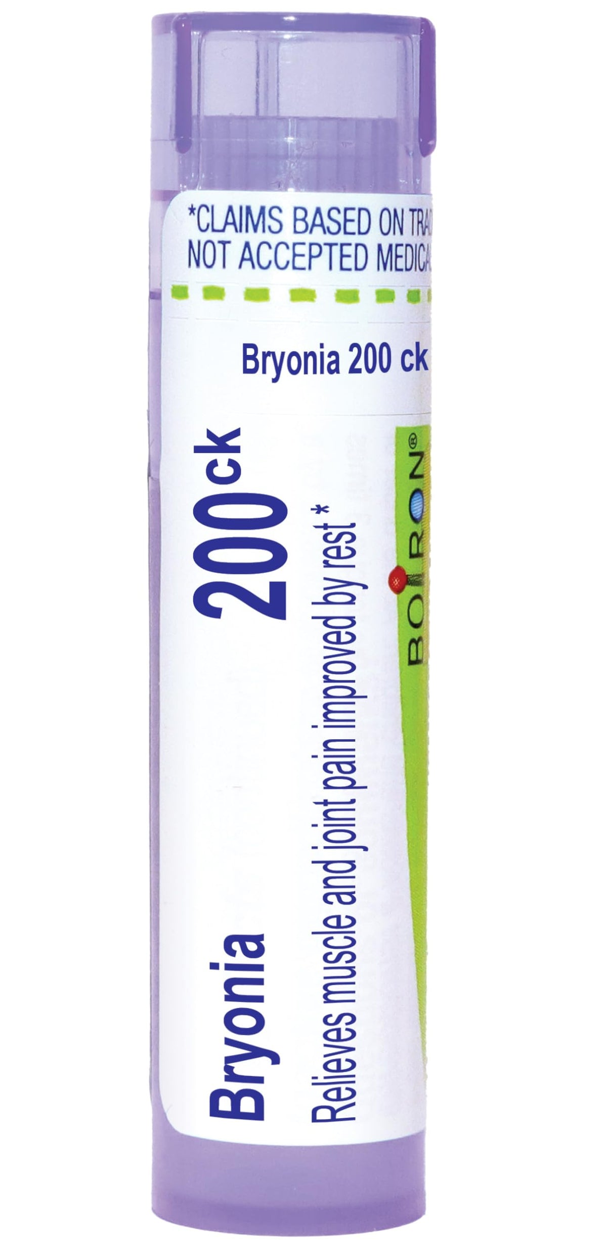 Boiron Bryonia 200Ck pellets in an 80-pellet dispensing tube