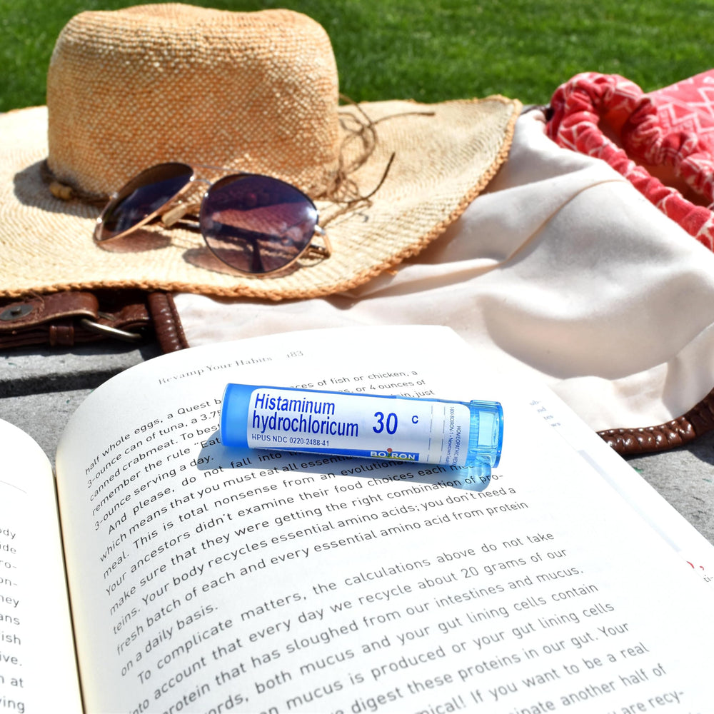 Hay fever symptoms illustration associated with Histaminum 30C