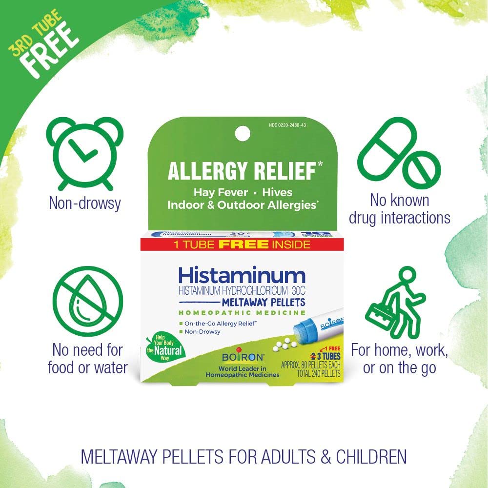Indoor allergy relief concept featuring Boiron Histaminum 30C