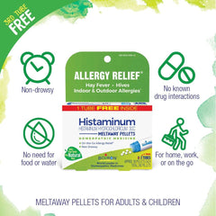 Indoor allergy relief concept featuring Boiron Histaminum 30C