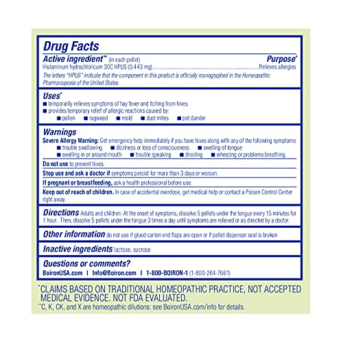 Close-up of quick-dissolving Histaminum Hydrochloricum 30C pellets
