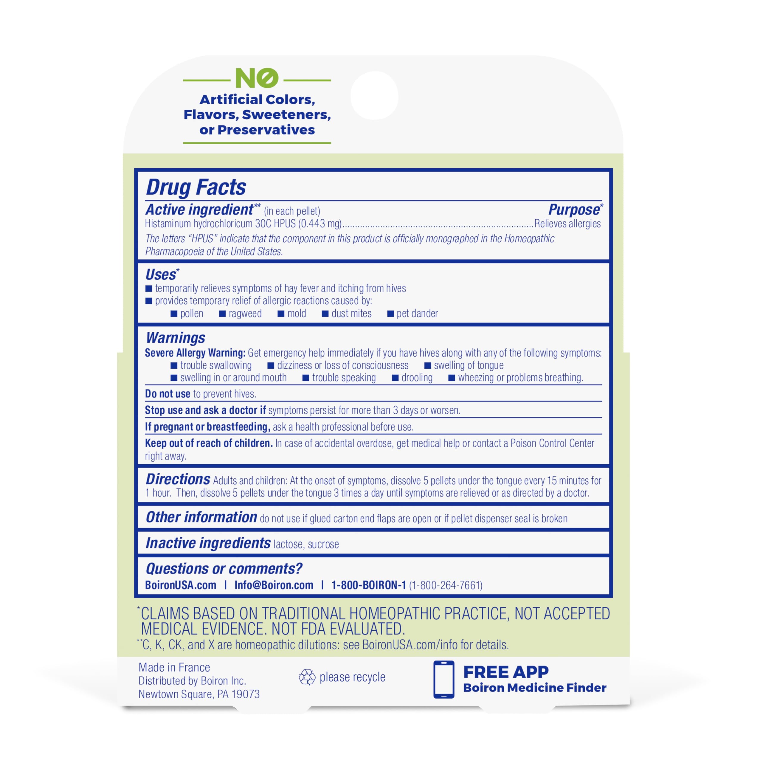 Pellets dissolving on tongue showing quick-dissolve feature