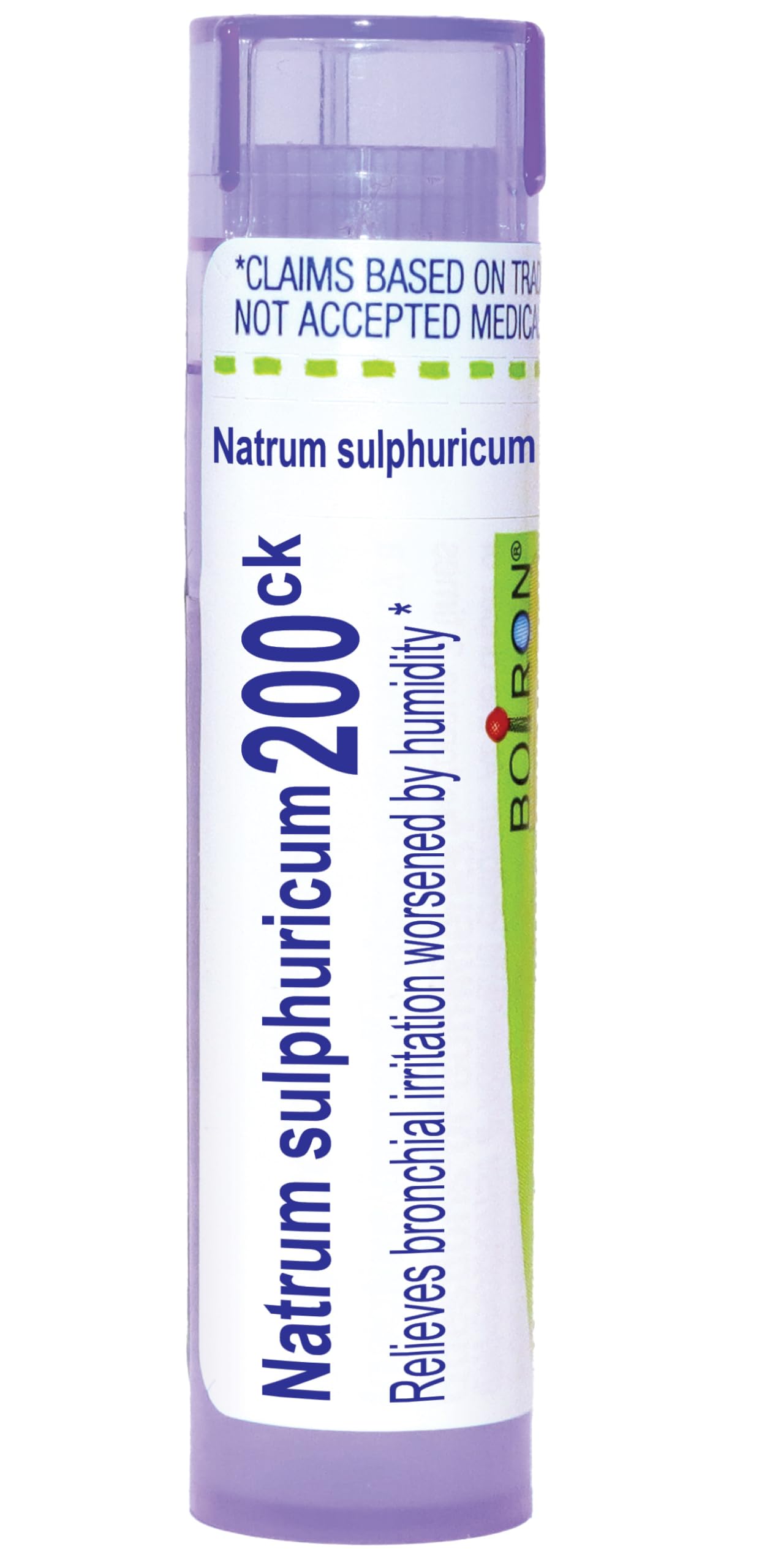 Boiron Natrum Sulphuricum 200Ck homeopathic medicine in tube with 80 pellets