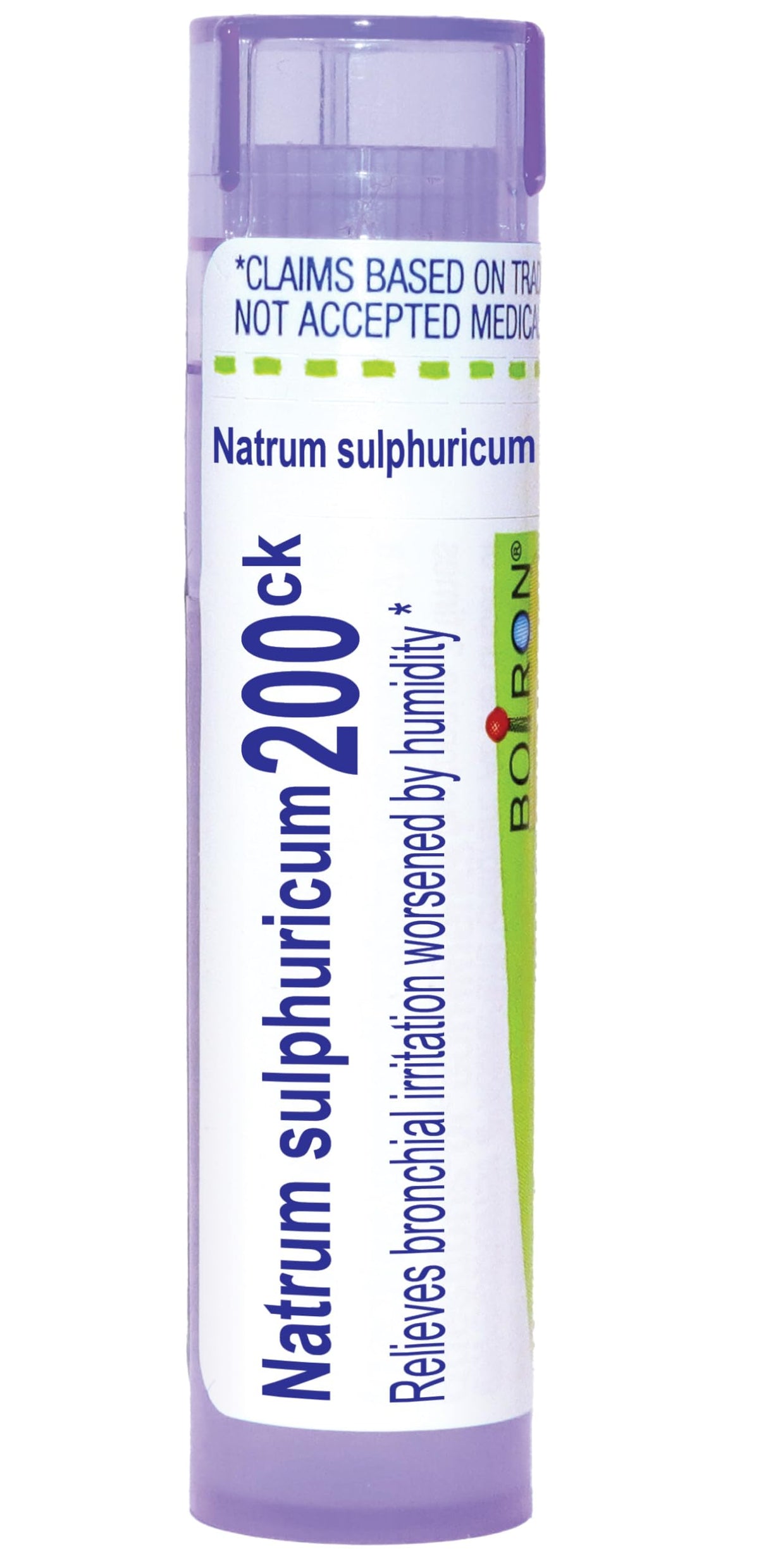 Boiron Natrum Sulphuricum 200Ck homeopathic medicine in tube with 80 pellets