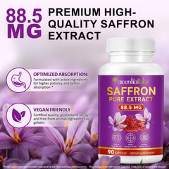 Focus and mental clarity saffron supplement