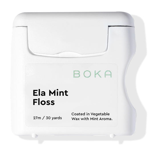 Packaging for Boka Ela Mint Expandable Woven Dental Floss