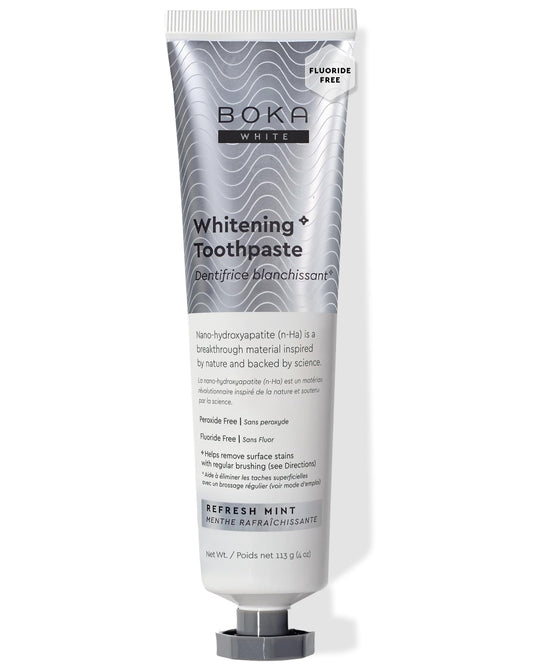 Boka Fluoride Free Nano-Hydroxyapatite toothpaste tube for enamel care