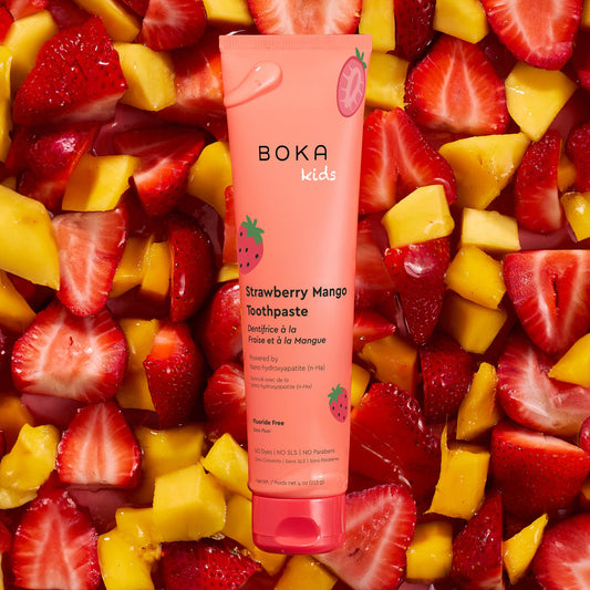Nano hydroxyapatite kids toothpaste, Strawberry Mango flavor, 4 oz