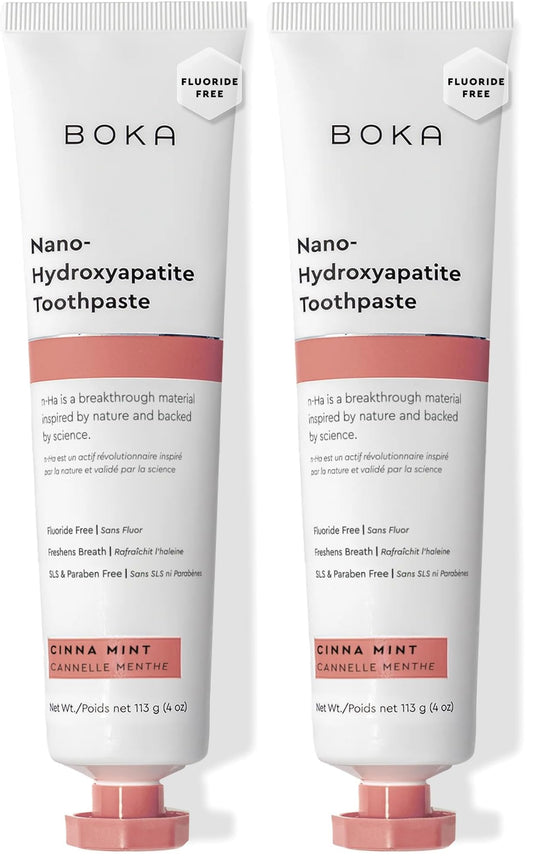 Boka fluoride-free toothpaste Cinnamon Mint packaging