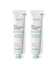 Boka fluoride-free toothpaste with Ela Mint flavor on a white background